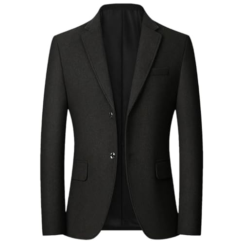 Blazer décontracté en tweed homme veste infroissable casual