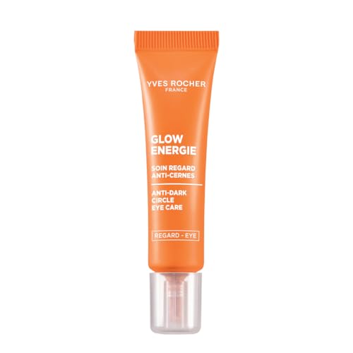 Yves Rocher Glow Énergie Anti-Dark Circle Eye Care – Sofortige Strahlkraft - Reduziert Augenringe & Müdigkeitsanzeichen – Mit Kapuzinerkresse & Koffein – Augenpflege gegen Augenringe – 15 ml