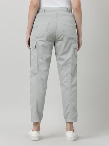 Image of IVOC Women Paneled Multi-Pocket 100% Cotton Cargo Pants
