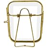 Amazon.com - Isaac Jacobs 2x3 Vintage Style, Round-Edged Brass & Glass ...