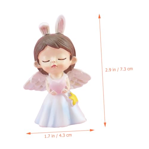 Figurita de amor pequeña lámpara de noche para mesa miniatura 2