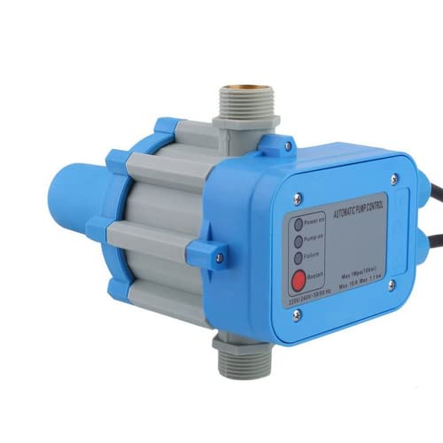 Trintion Pumpensteuerung Druckschalter Pumpe Durchflusswächter Automatik Hauswasserwerk für Hauswasser Tiefbrunnen Zisternen und Gartenpumpen 1,5 bar-2,2 bar Überwachung des Wasserdrucks Automatisch E Cover
