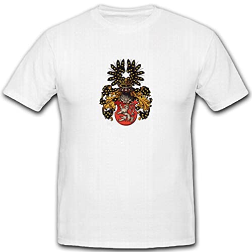 T-shirt Blanc Grande Taille XXXXXL Reine des Böhmen Heimat Wappen #5406