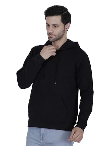 Image of Mastyle Men's Solid Hoodies |100% Rich Cotton Fleece 400 GSM | Wrinkle Free