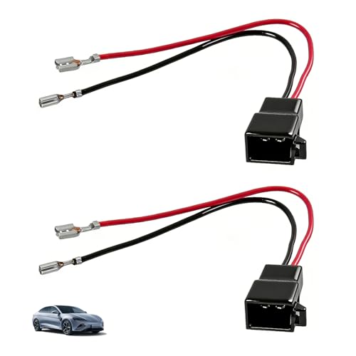 2 Pièces Adaptateur Haut Parleur, Adaptateur Enceinte Voiture DIN Universels, Connecteurs Fiche pour Haut-parleurs Compatible avec Opel Renault Peugeot Fiat...