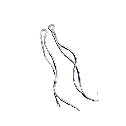 Boucles d'oreilles pour femmes bijoux mode simples longs or argent