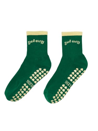 Image of Shapes Studio Half Calf Grip Socks, Cute Fruit Pilates Socks, Ruffle Socks, Non-Slip for Barre Yoga