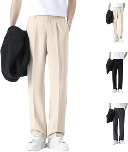 Denimblack Pants for Men, Denimblack for Men Women Breathable，Easemotions Ice Silk Comfort Everyday Pant with Pockets