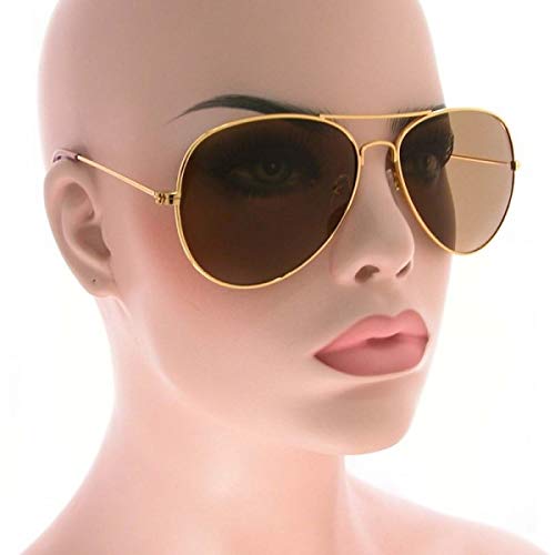 Legend Eyewear Large Full Metal Frame Aviator Sunglasses