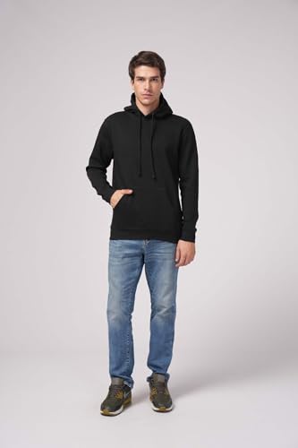7.75oz Mid Weight Classic Pullover Fleece Hoodie | Cotton Blend Unisex Decorator Blanks Style 7174