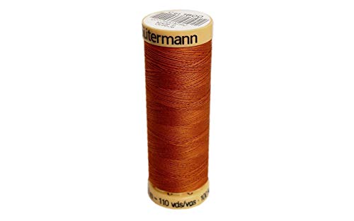 Gutermann hilo de algodón natural 110 yd cobre miniatura 1