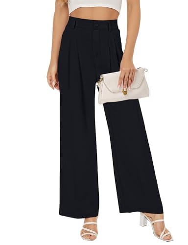 YOGINGO Buauty Women Straight Wide Leg Dress Pants for Women High Waist Office Business Casual Trousers Pants with