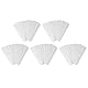 Sicheii 50 Stück Hut Sweat Liner Golf Hut Liner Cap Absorbierende Schweißpad Einweg für Baseball Klebe Schweißband für Hüte Kappe Sweat Guard Liner Schutz Aufkleber Tape für Damen Herren, Weiß