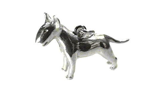 Anhänger Bullterrier Silber 925 Terrier Hunderasse Hunde Anhänger 32x22mm