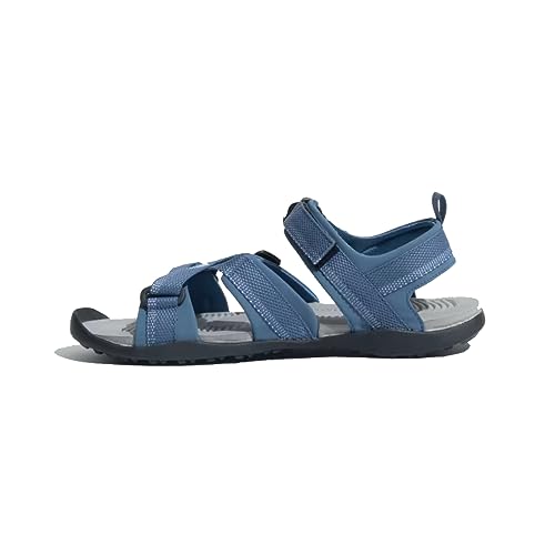 Image of Adidas Men NU GLADI M Synthetic Outdoor Sandal CBLACK /DOVGRY /BLIBLU | HPW45