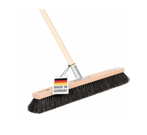 BawiTec Echt-Naturhaar-Besen, Breite 60cm, inkl. stabilem Stiel...