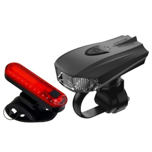 VICASKY 1set Bike Light USB Rechargeable Cycling Lights for Safe Riding Bright Front and Rear Lamps Easy Installation for Weather Conditions