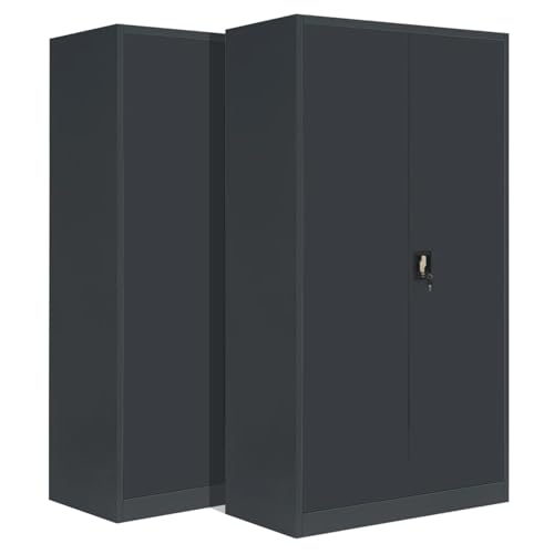 2-Pack LagerZwei Mehrzweckschrank 195x100x50cm I Metallschrank...