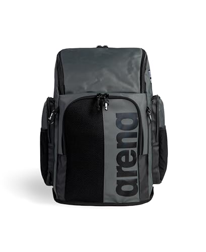 Image of ARENA Spiky III Backpack 45 Swimming Athlete Sports Gym Rucksack Large Training Gear Equipment Swim Bag for Men and Women, 45 Liters, Anthracite
