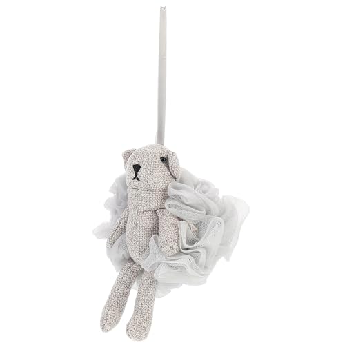 DECHOUS Bola de Ducha de Dibujos Animados Malla Esponja Exfoliante para Baño Color Gris Estrellado 1 Unidad para Uso Baño y Hotel Masaje Suave y Limpieza Profunda