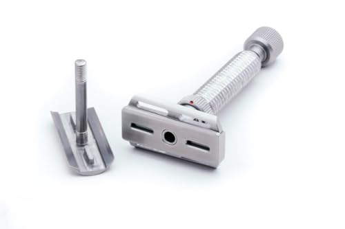 Rex Supply Company, Rex Konsul, Slant Adjustable Stainless Steel Double Edge Safety Razor. Made in the USA