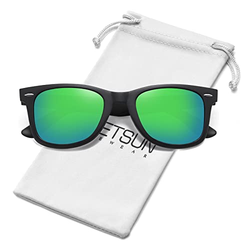 Image of MEETSUN Polarized Sunglasses for Women Men Classic Retro Square Frame Driving Sun Glasses UV Protection