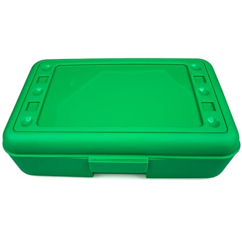 Image of Craft County Solid Color Pencil Box - Store All Your Art Supplies in 1 Convenient Location - 5 Vibrant Colors to Choose From