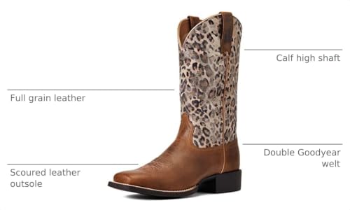 Image of Ariat Women's Round Up Wide Square Toe Western Boot