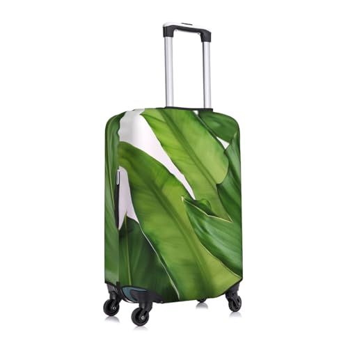 Fresh Banana Leaves Luggage Covers for Suitcase Elastic Suitcase Cover Protector Dustproof Anti-Scratch Thicken Travel Luggage Cover Washable Baggage Covers Fit 18-32 Inch Luggage Large3