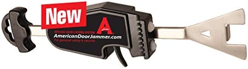 American Door Jammer, Portable Door Lock for Home Defense, Travel Door Lock for Motels, Hostels, B&B, Dorms, Door Security Lock for School Lockdowns, Door Security Bar, Quick Install Door Lock