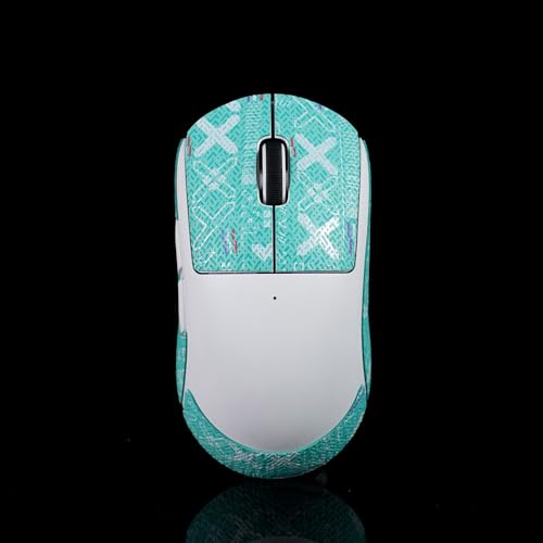 Image of USB Mouse Grips for Logitech G Pro X Superlight Non Slip Suck Sweat Pre Cut Without Mouse Printsteam Cyan 0.5mm