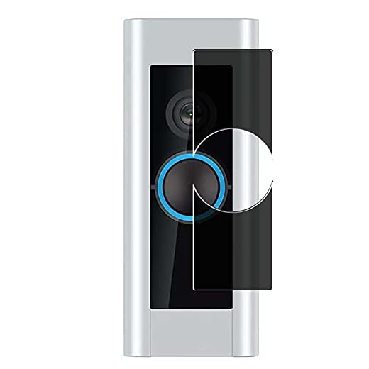 Vaxson Sekretess skärmskydd, kompatibel med Ring Video Doorbell Pro 2, Anti Spy Guard filmskydd klistermärke [INTE härdat glasfodral]