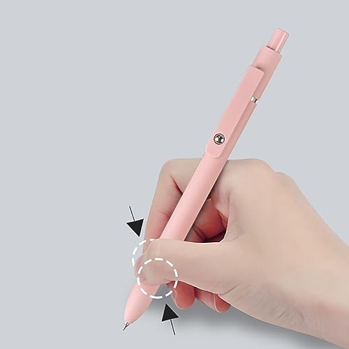 5 bolígrafos retráctiles de gel 0.5 mm tinta negra miniatura 2