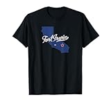 Fort Irwin California CA Map T-Shirt
