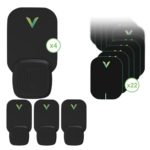 VEYOFLY Flying Insect Trap for Indoors (4 Device Black + 12 Glue Boards) + 10 Refills Pack Bundle - Catch Fruit Flies, Mosquitoes, Gnats, Moths & Other Insects with UV Light and Sticky Board