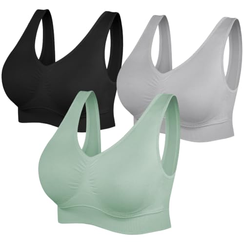 Image of SIMIYA Sports Bras for Women, Yoga Comfort Seamless Wireless Sports Bra