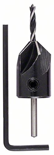 Bosch 3mm Wood Drill Bit With 90-Degree Countersink - For Softwood, Plywood & Chipboard