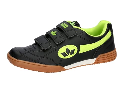 Lico Unisex Kinder Bernie V Hallenschuhe, Schwarz Lemon, 39 EU