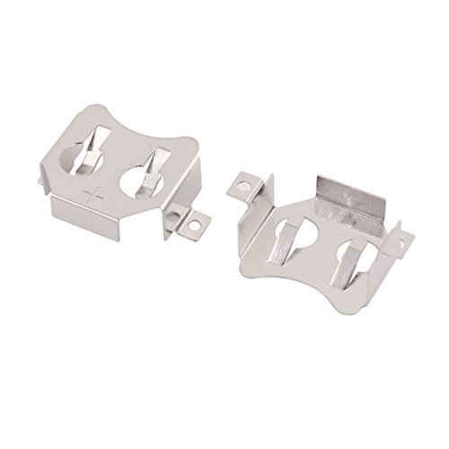Aexit 20Pcs Placa de Batería LR44/SR44 Metal Plateado miniatura 2