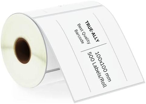 True-Ally 100x100 Thermal Transfer (Chromo) Square Barcode Label ...