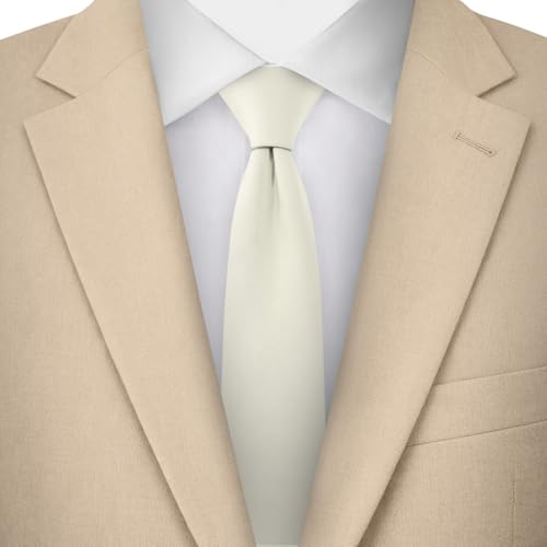Image of Jacob Alexander Men's Skinny Width 2 inch Solid Color Tie