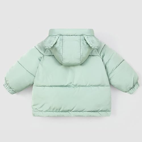 Girls Winter Coats Puffer Padded Jacket Zip Up Light Outwear Cute Bear Ears Hooded Jackets Kids Clothes With Pockets2