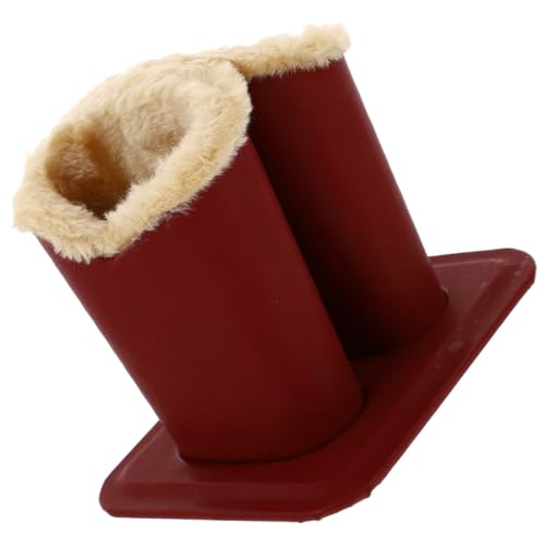 Unomor Eyeglass Holder Stand Double-compartment Glasses Case for Plush Storage and Display