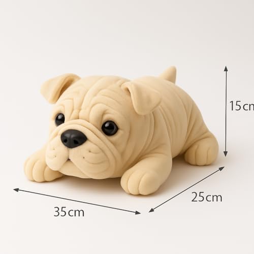 Image of Cute Plush Toy for Kids | | Soft Toys | Birthday Gift for Girls /Wife, Boyfriend /Husband, Soft Toys for Girls, Baby Toy (Random Color) Pack of 1 (Bulldog Soft Toy)