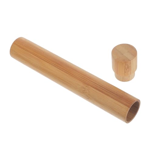 Angoily Bamboo File Storage Tube Round Paper Tube for Poster Holders Reusable Mailing Tube for Artists