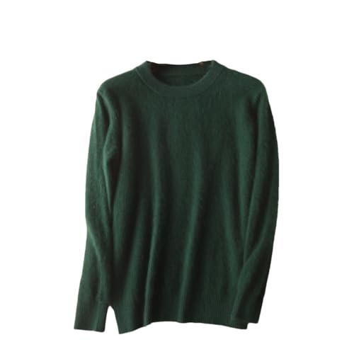Men's Cashmere Sweaters O-Neck Pullovers Knit Sweater Casual Long Sleeve Jumpers Tops Dark EN8 M