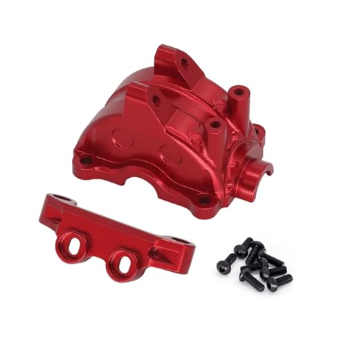 Cache différentiel Tamiya TT02 en métal rouge pour voiture RC