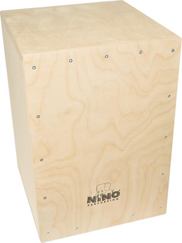Nino Percussion MYO Cajon Bausatz - Trommelkiste für Kinder ab 5 Jahren zum selber Bauen - inkl. Werkzeug - Schlagfläche Baltische Birke (NINO951-MYO)