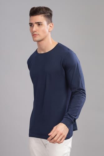 Image of ADRO Full Sleeve Tshirt for Men | Colorblock T Shirt for Men | 100% Cotton Tshirt | Full Sleeve Regular Fit T-Shirt | Men's Full Sleeves T Shirts