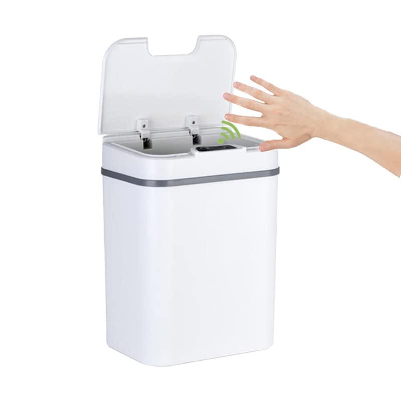 Cubo de basura con sensor de 12l que elimina el contacto con gérmenes en cocinas y baños